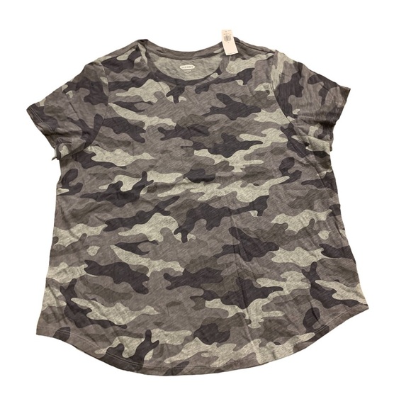 Old Navy | Gray Green Camouflage T-Shirt XL Short Sleeve - Picture 5 of 7